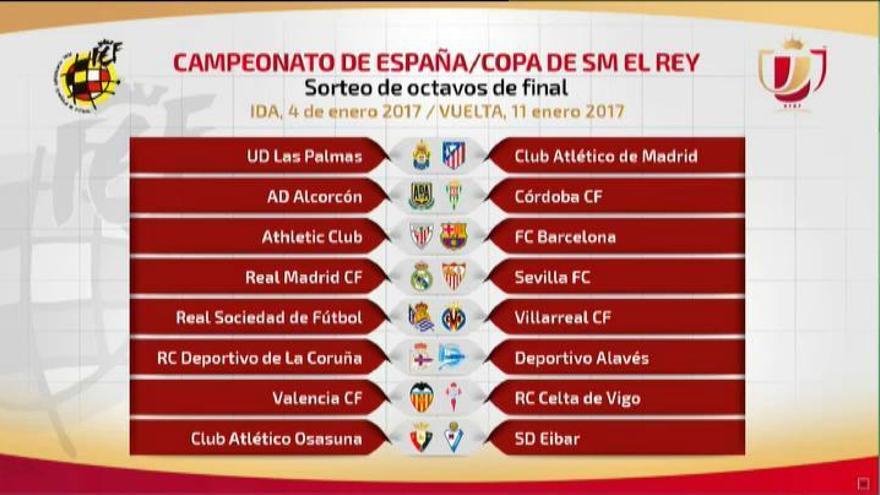 Athletic-Barça y Real Madrid-Sevilla, emparejados en los octavos de final de la Copa del Rey