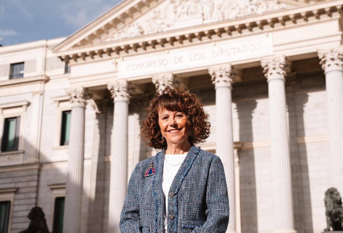 Ana Rivero, taquígrafa jubilada del congreso, en Madrid.