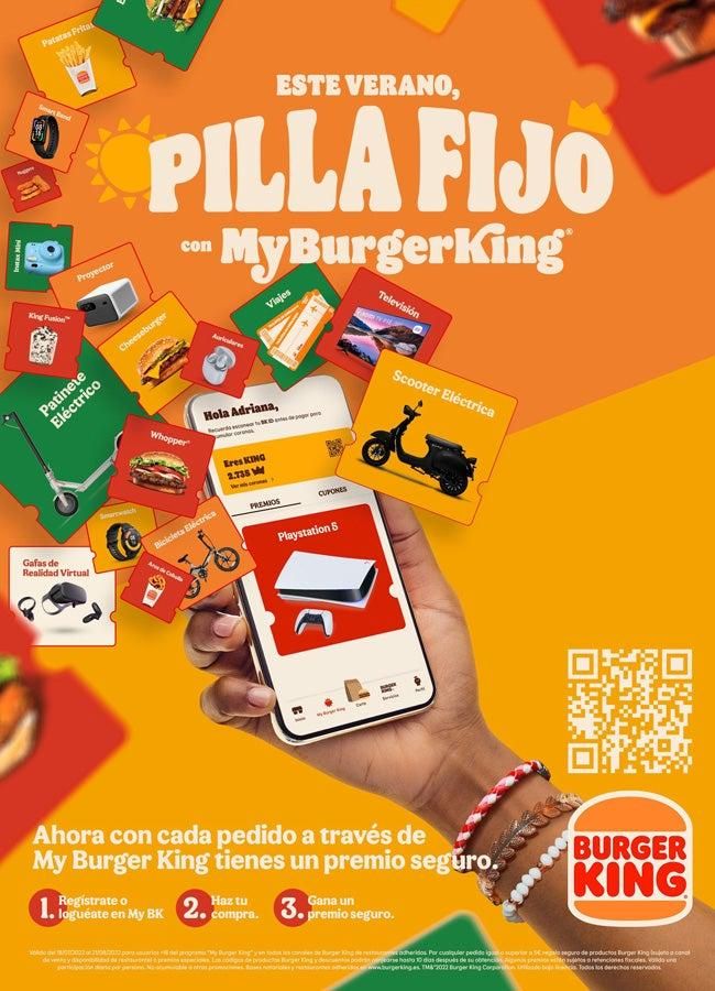 Burger King lanza una campaña a través de su 'app' para "pillar fijo"