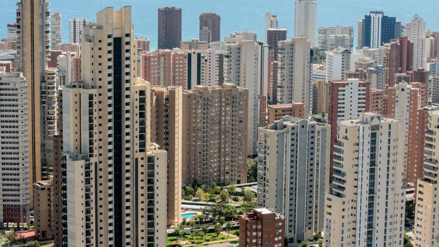 Imagen de parte del skyline de Benidorm.