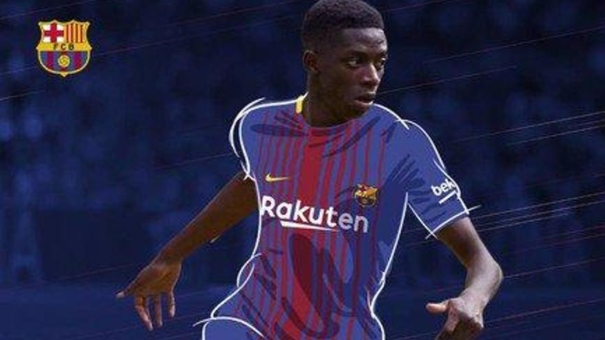 Dembélé será el sustituto de Neymar.