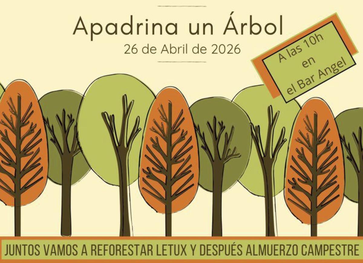 Cada participante apadrinará un árbol que plantará.