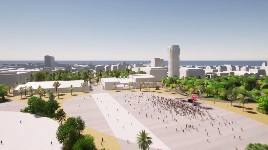 El espacio entre Santa Catalina y el muelle de Sanapú contará con una gran zona verde y de ocio