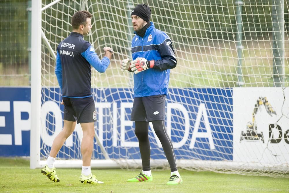 Entrenamiento en Abegondo sin Cani ni Germán Lux