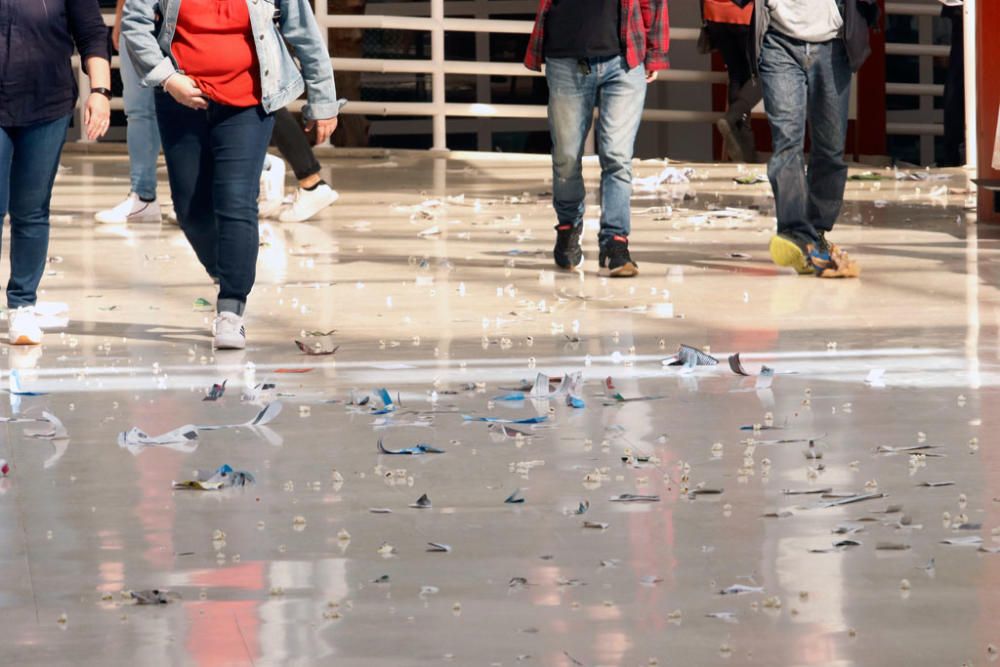 Las imágenes de la huelga de limpieza en la Universidad de Málaga