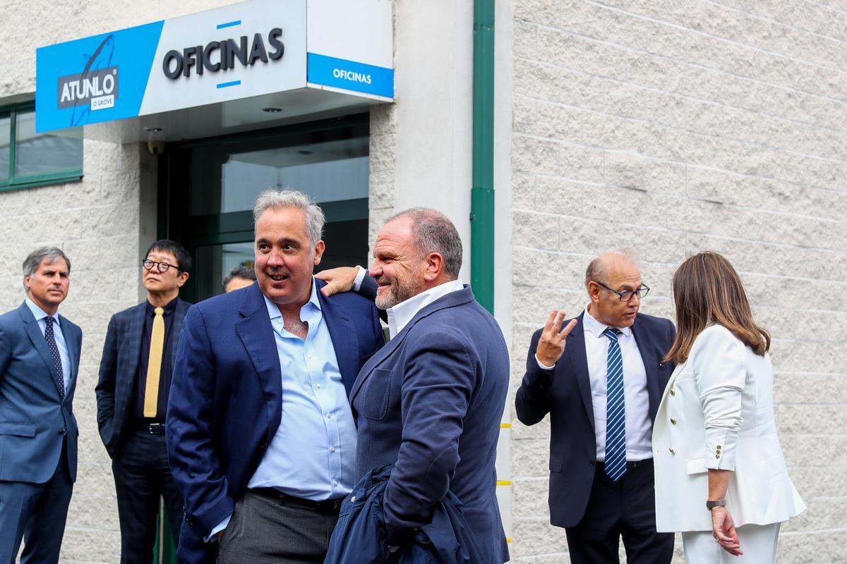 Así se presentó en O Grove la planta de producción de aceite de atún que se enviará a Japón.