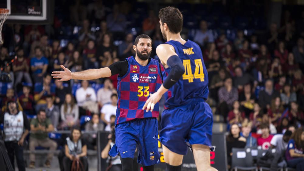 Partido del Barcelona y el Unicaja en el Palau.