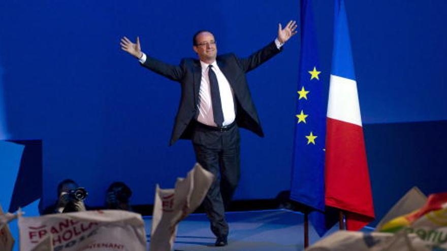 El candidato del Partido Socialista francés (PS) Francois Hollande.