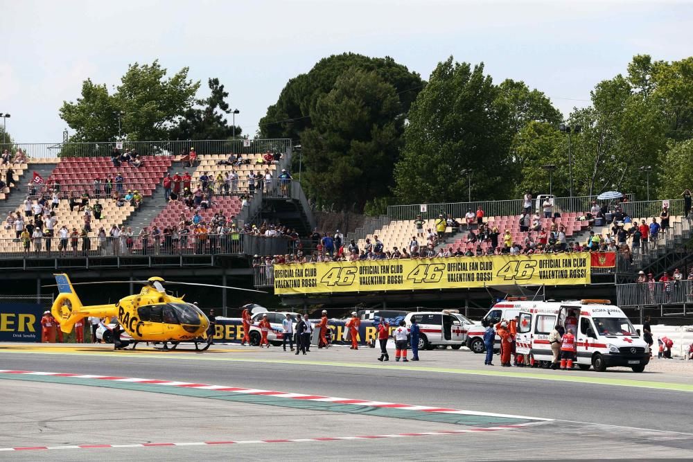 Accidente de Luis Salom en Moto2