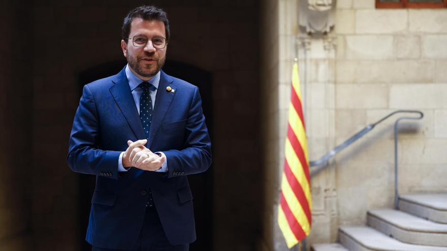 El presidente de la Generalitat, Pere Aragonès, este viernes.