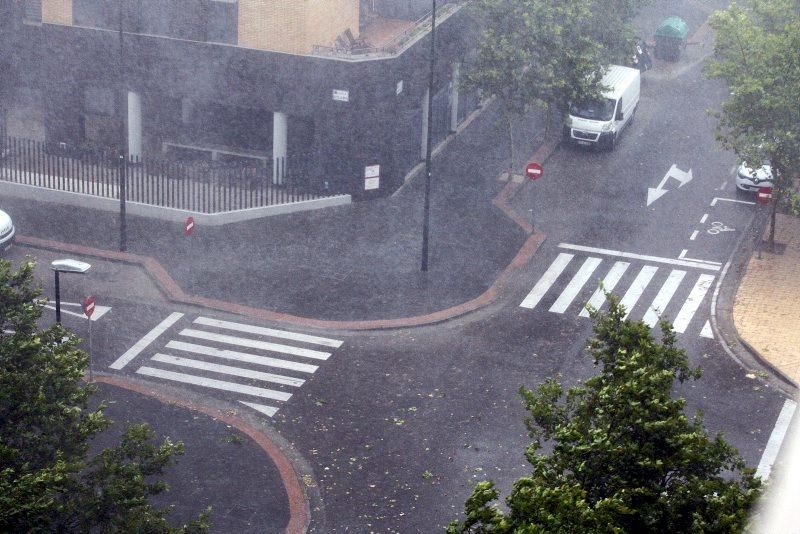 Fuerte tormenta en Zaragoza