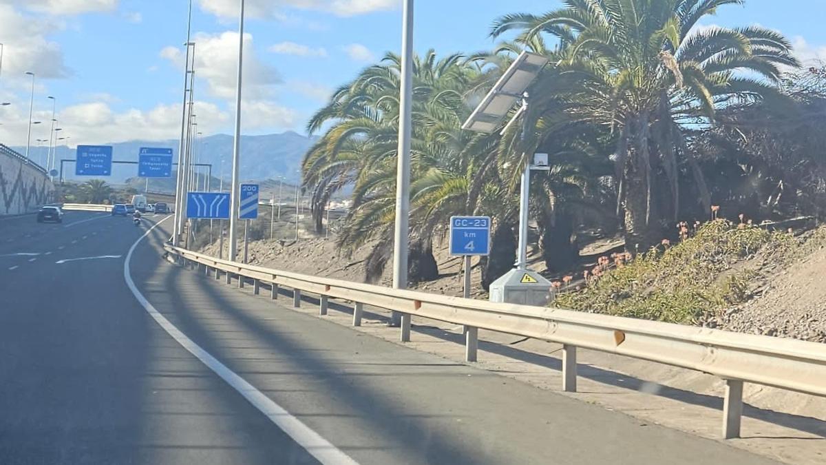 Este es el radar que vigila una de las carreteras de Gran Canaria