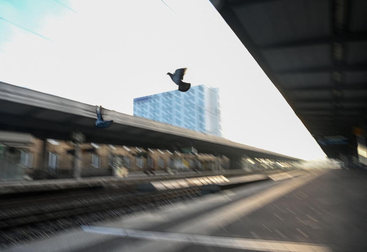 Huelga de los trabajadores del ferrocarril en Alemania. Essen