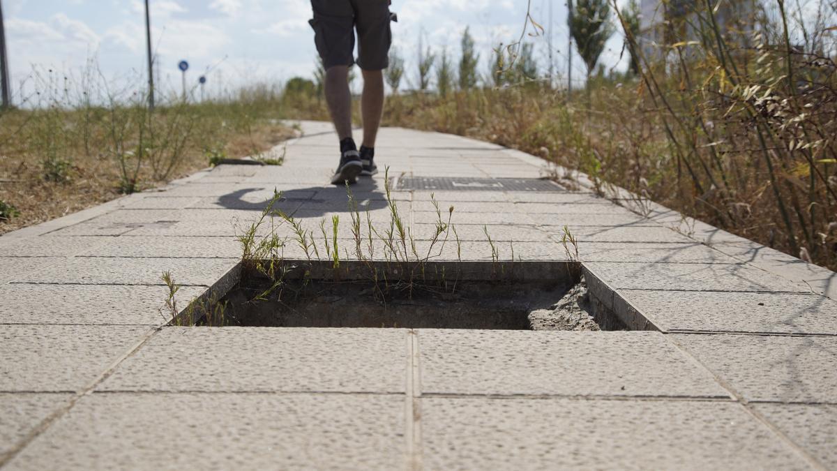 Arqueta descubierta en la calle de Arañuelos