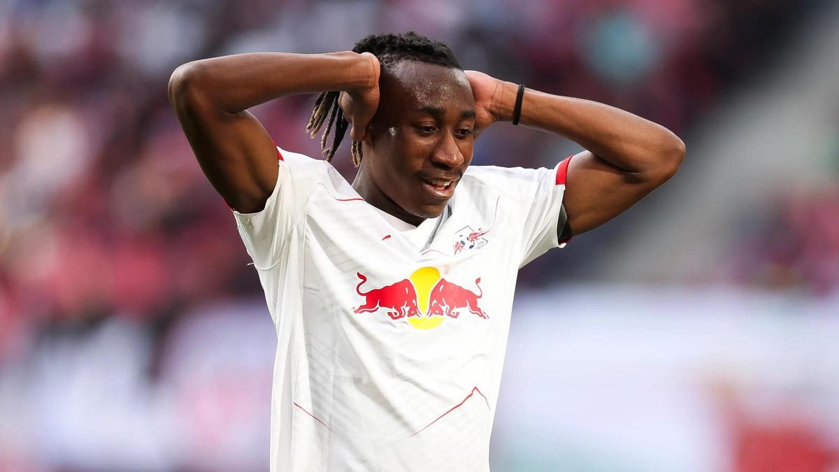 Diomandé, en un encuentro con el Leipzig