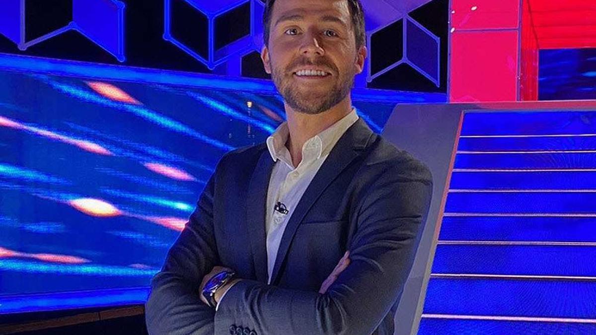 Rodrigo Vázquez en el plató del concurso 'El cazador'.