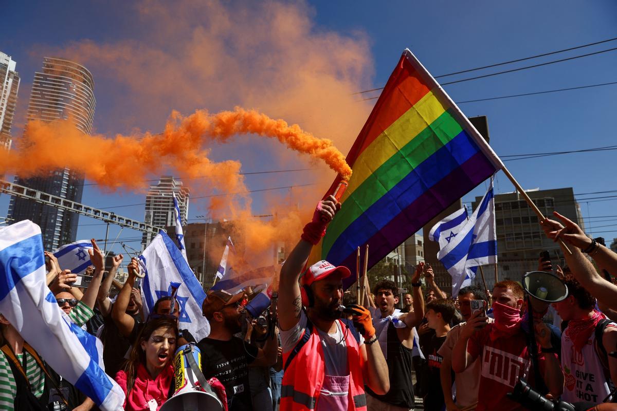 Protestas en Tel Aviv por la polémica reforma judicial del Gobierno de Netanyahu