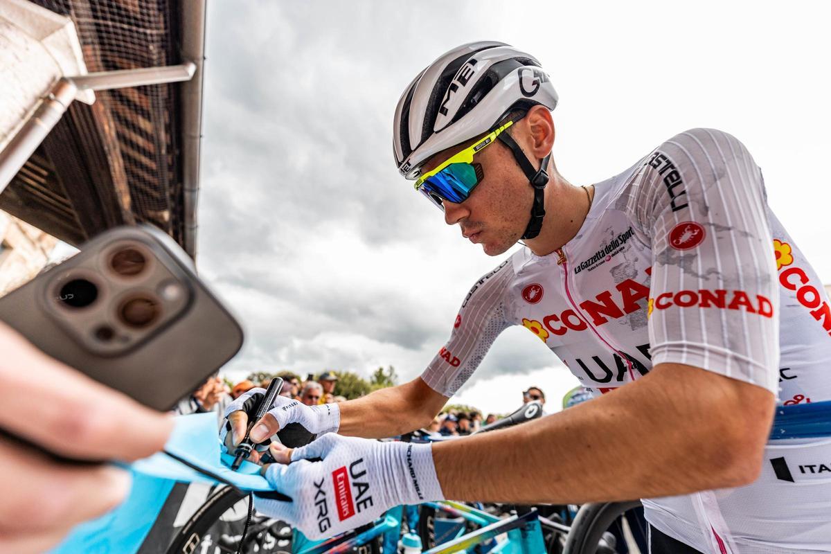 Juan Ayuso, segundo clasificado de la general del Giro.