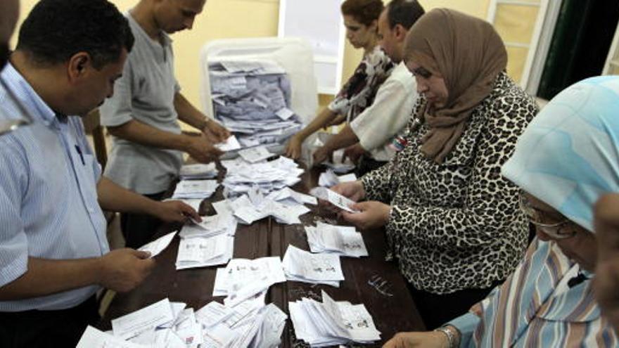 Recuento de votos en Egipto.