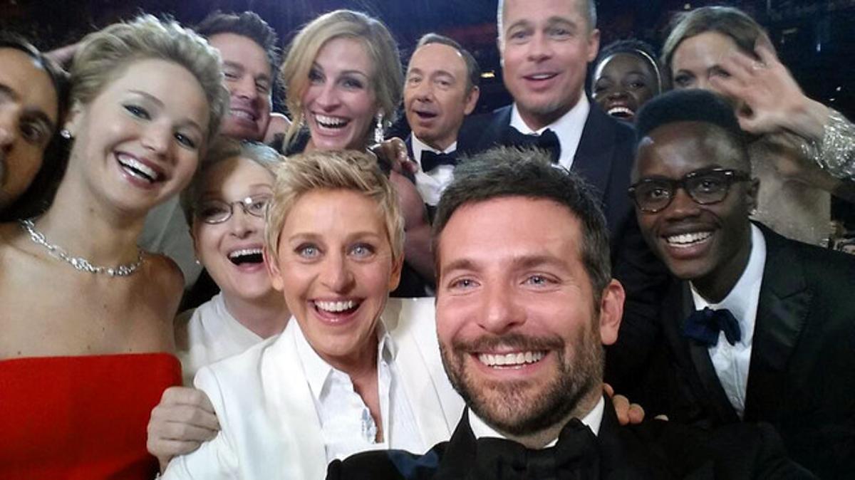El famós ’selfie’ dels Oscars del 2014. El famós ’selfie’ dels Oscars del 2014.