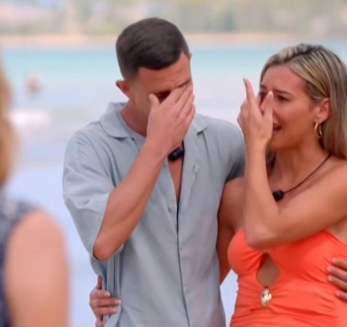 El sufrimiento de las parejas en 'La isla de las tentaciones'