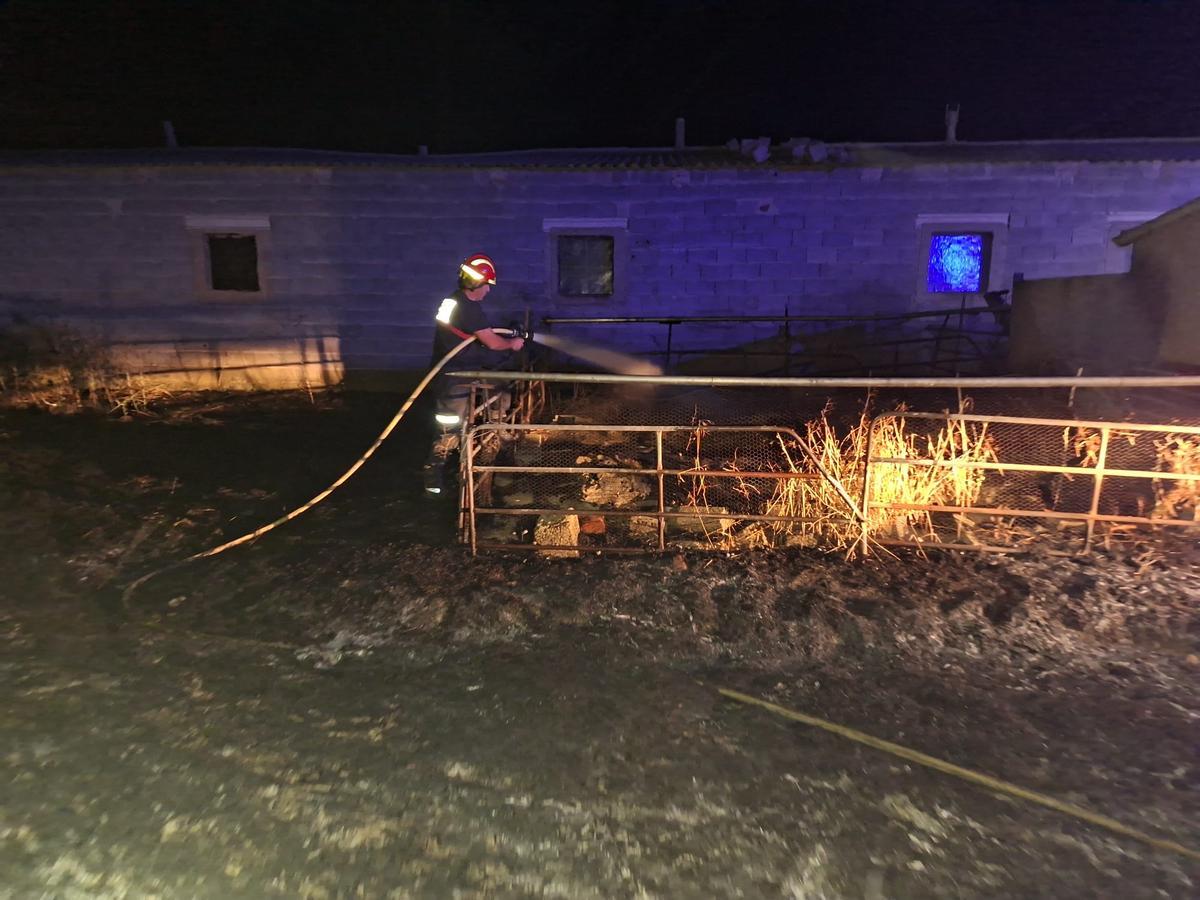 GALERÍA| Incendio de madrugada en Villalpando