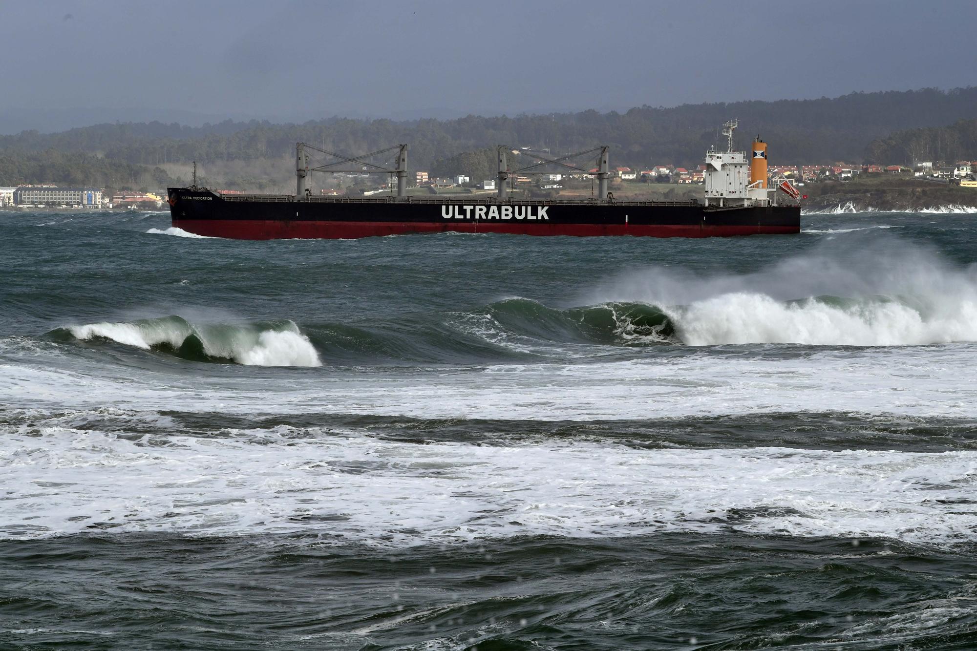 La borrasca 'Bella' azota A Coruña