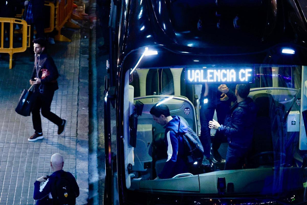 El Valencia llega a Mestalla: Todo listo para el partido contra el Real Madrid