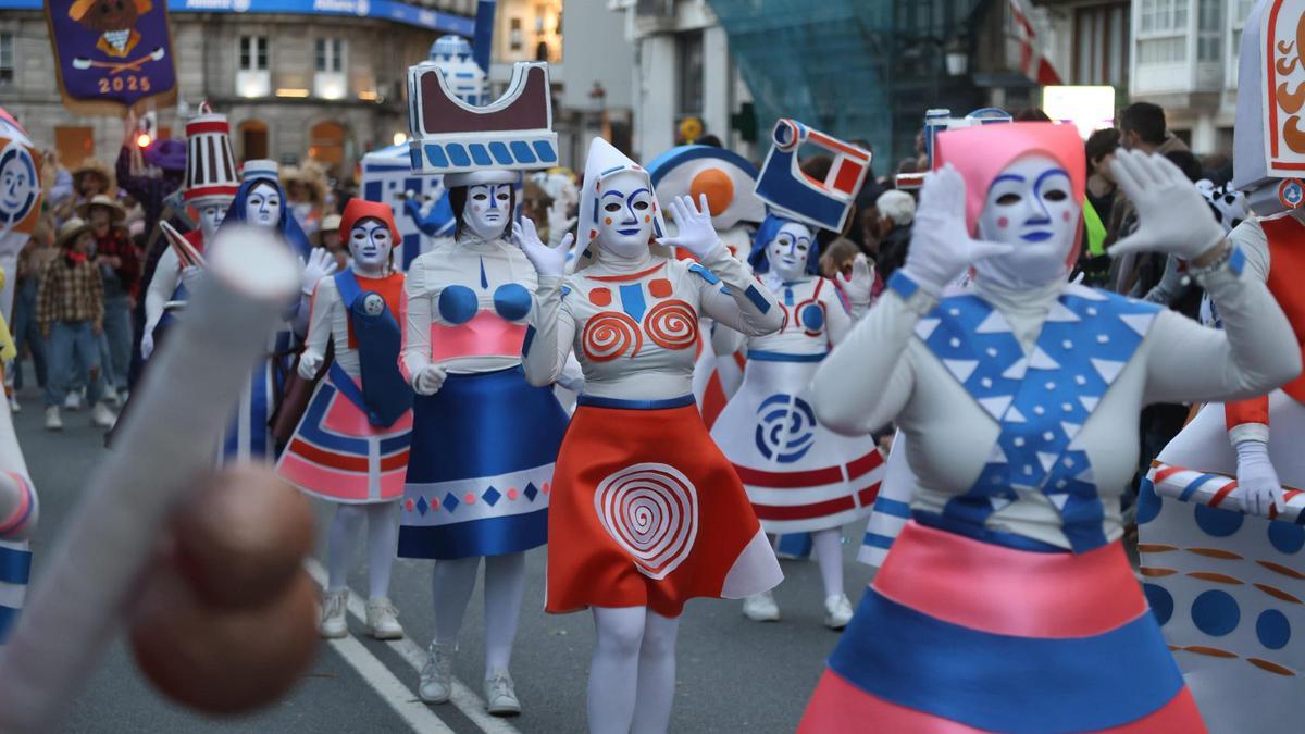 Desfile de Comparsas del sábado de Carnaval en A Coruña