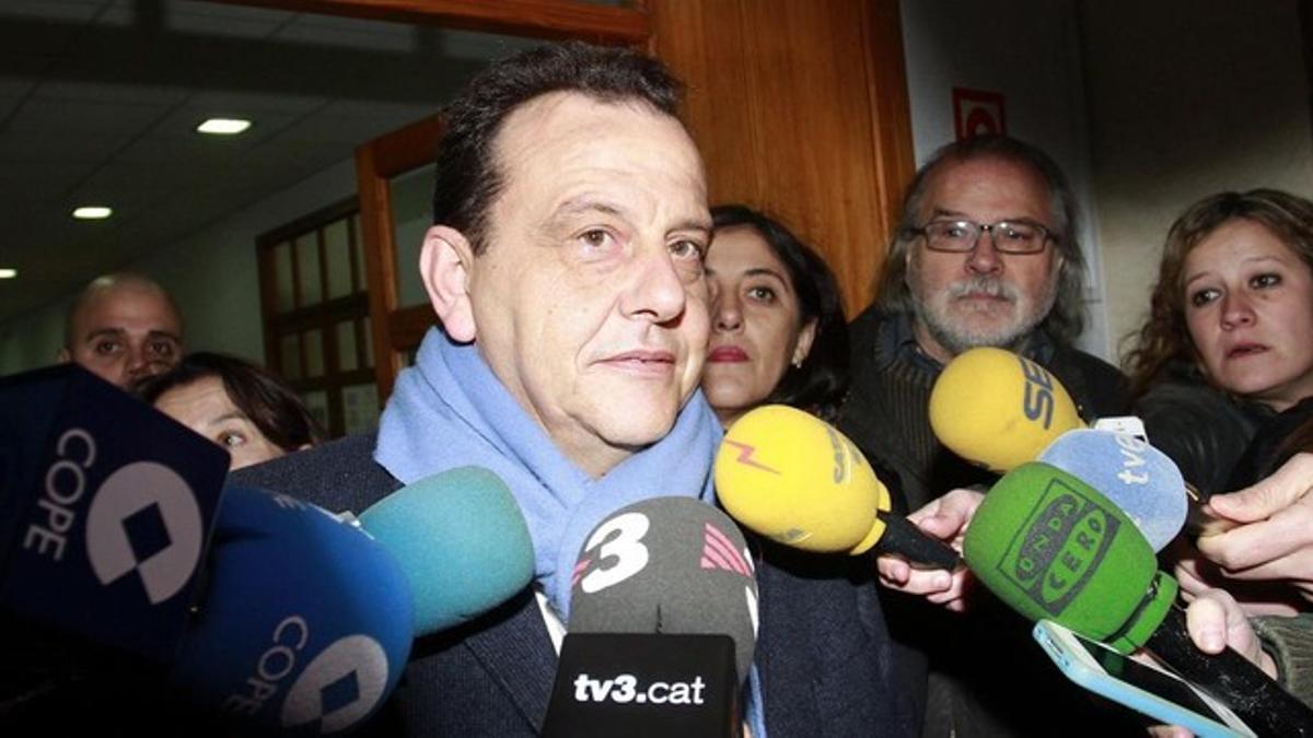 El fiscal Anticorrupción Pedro Horrach, el pasado 9 de diciembre, a la salida de los juzgados de Palma.