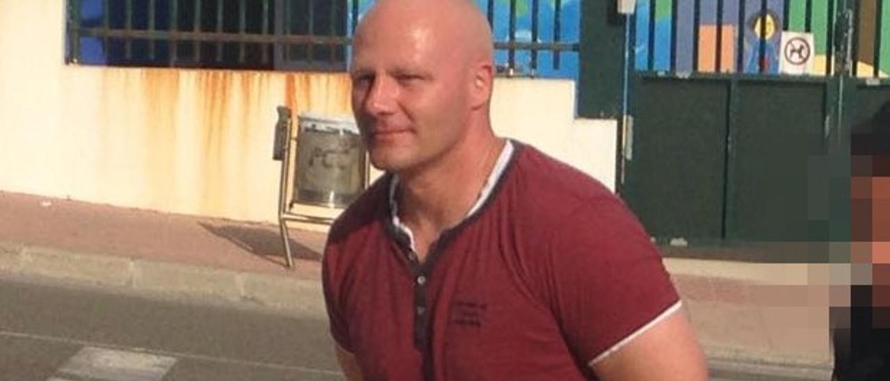 Stephane Schmidt, cuando fue detenido en Menorca en 2018.