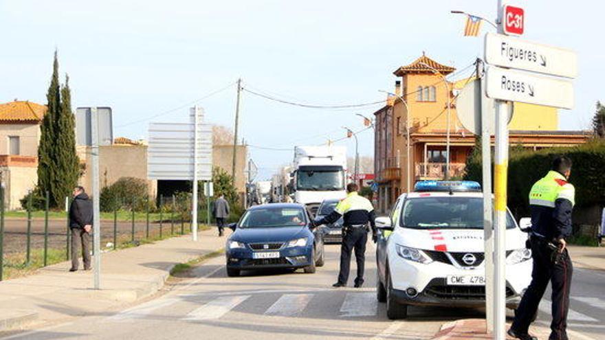 La reobertura de la C-31 a Verges, aquest migdia.