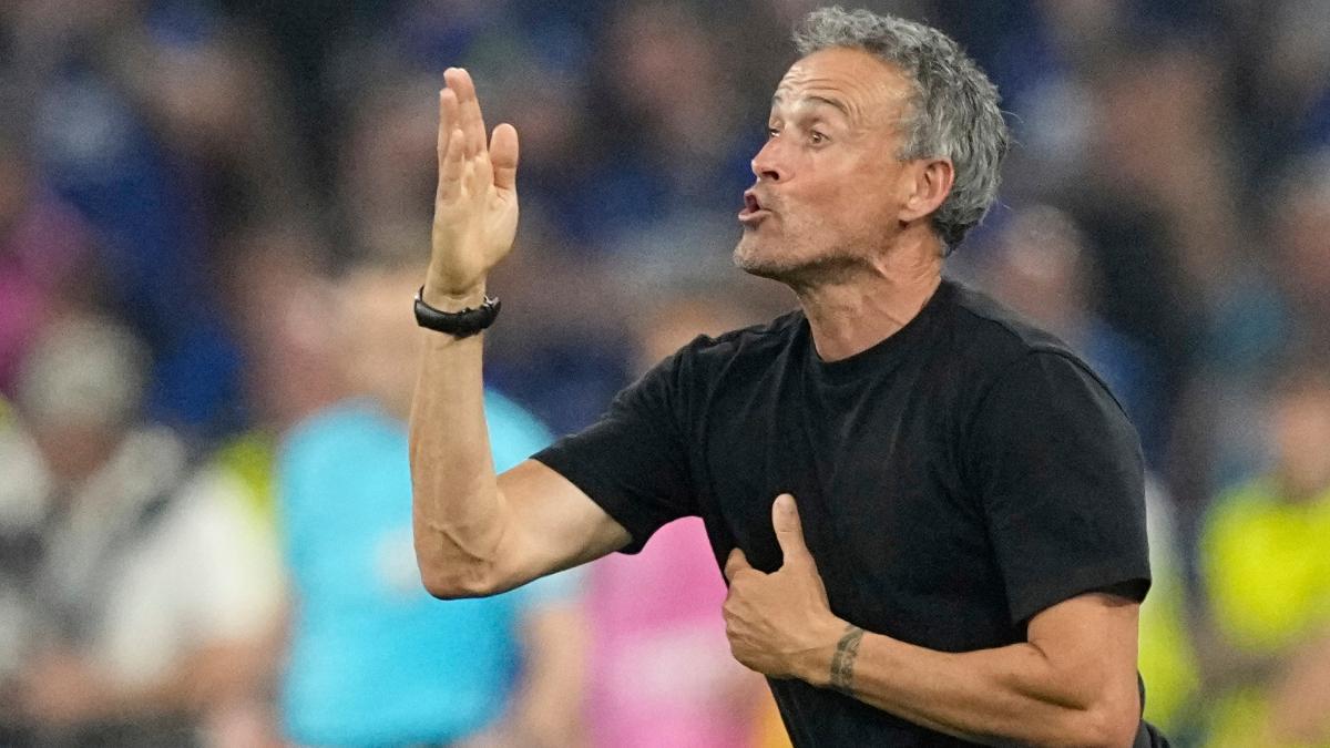 Luis Enrique, en la final de la Champions