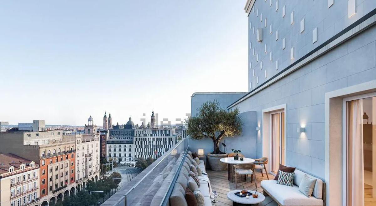 Terraza del ático a la venta en Zaragoza