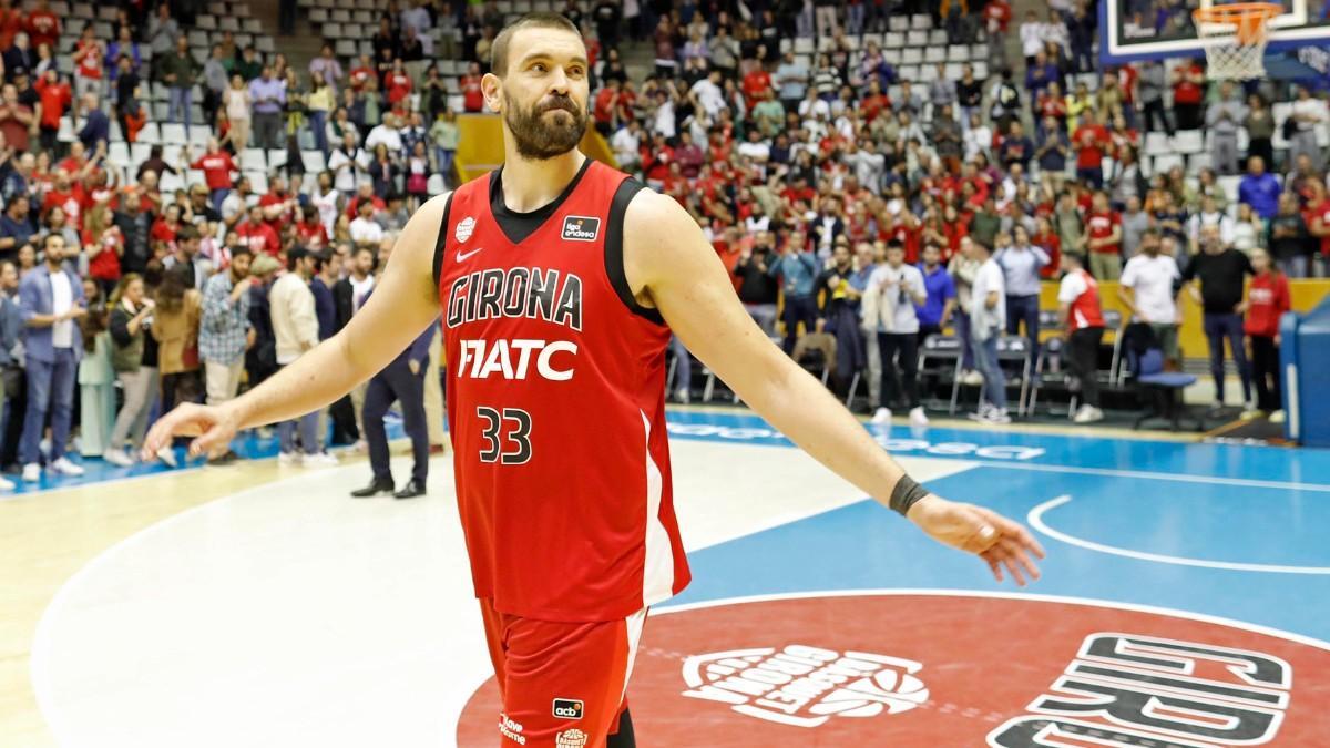 Marc Gasol, en un partido con Bàsquet Girona