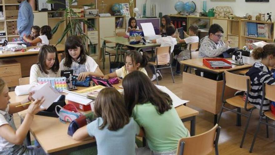 Aula del contexto científico del CEIP Santa Mariña.