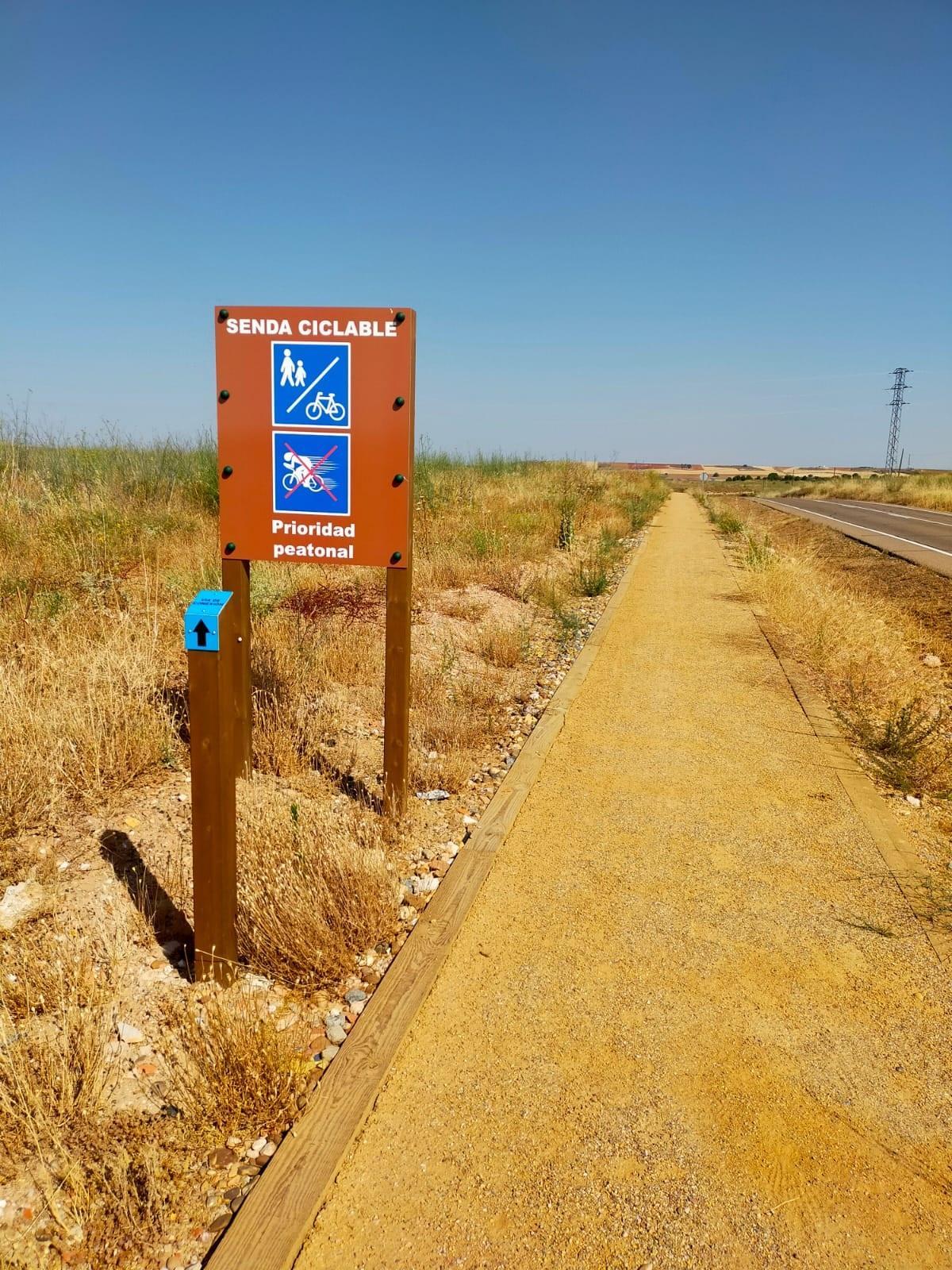 Un tramo del carril bici