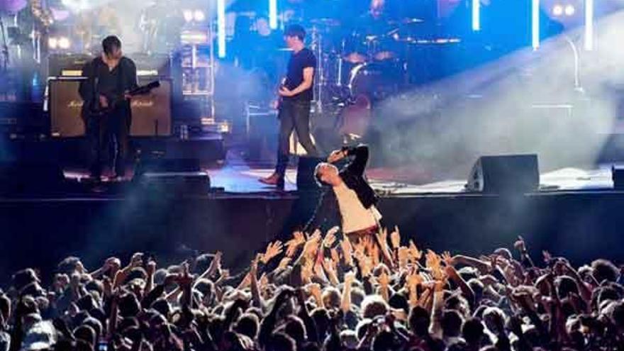 Blur, durante su concierto en el Primavera Sound.