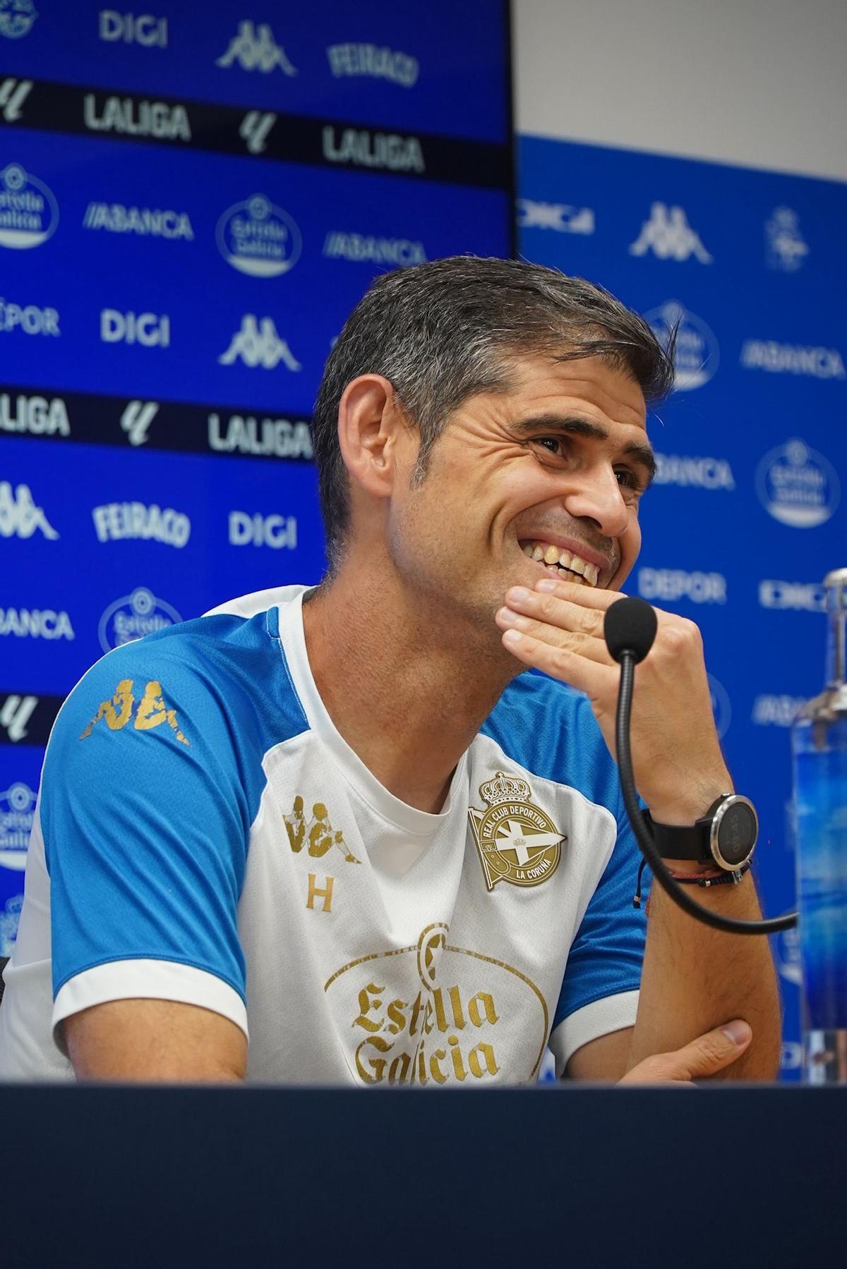 Antonio Hidalgo, en sala de prensa