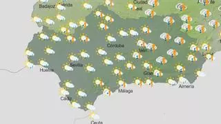 La borrasca llegará a Andalucía a estas zonas y las lluvias no pararán después