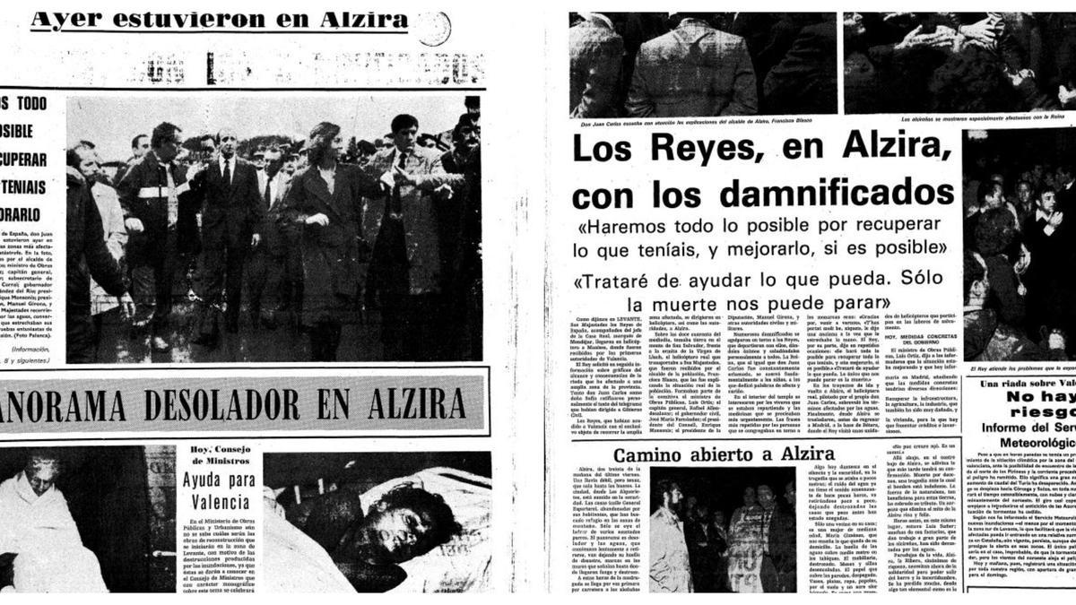 Crónica publicada de la visita de los Reyes a Alzira el 23 de octubre de 1982.