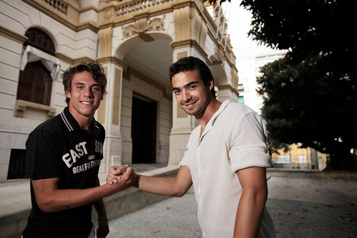 Miguel de las Cuevas, junto a Kiko Femenía, en 2010.