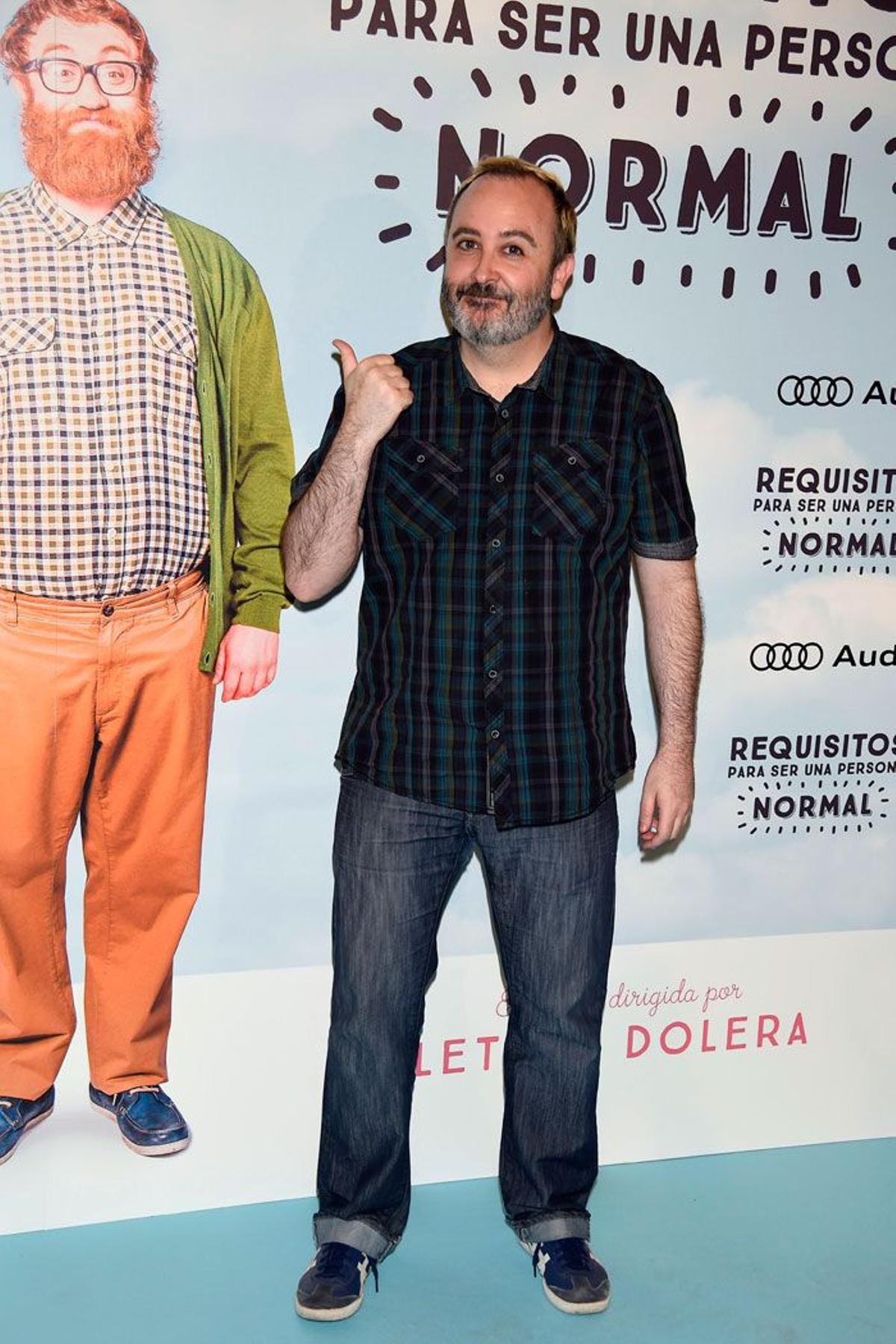 Carlos Areces en el estreno de la película 'Requisitos para ser una persona normal'