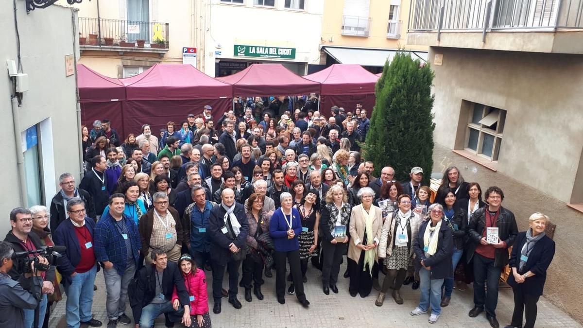 La foto de família del Berenar Literari del 2019.