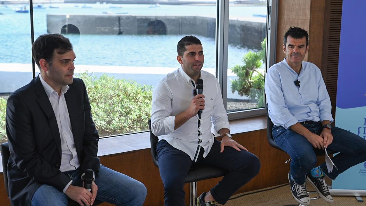 Alberto Aguiar (izquierda), Benjamín Perdomo y Carlos Battaglini.