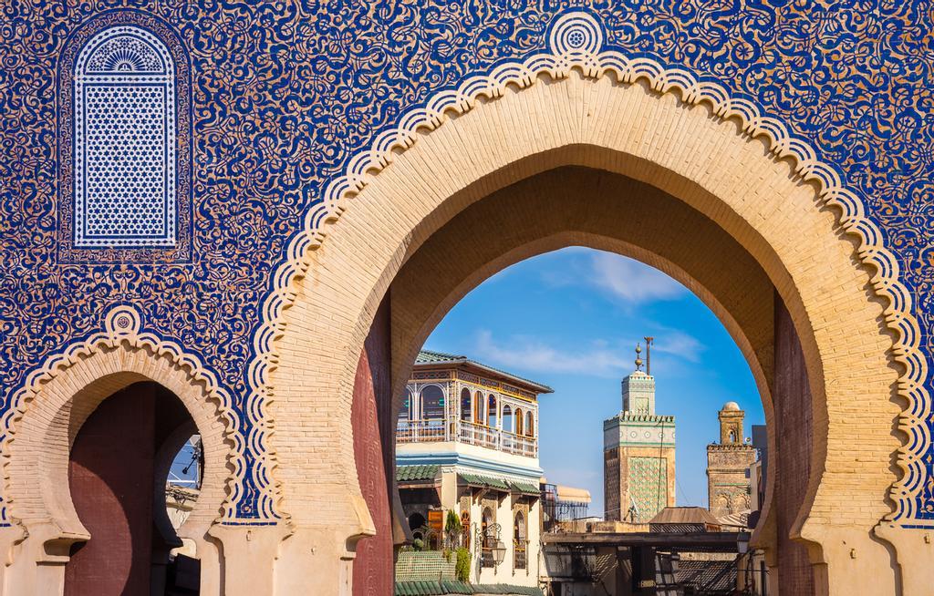 Puerta Azul, en Fez.