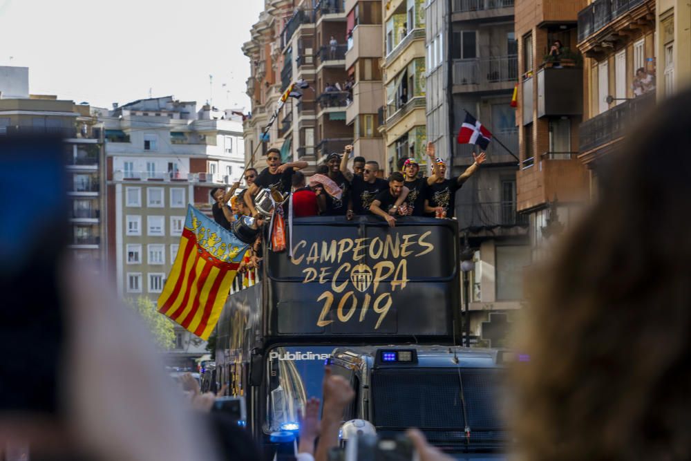 Celebración del Valencia CF campeón de Copa