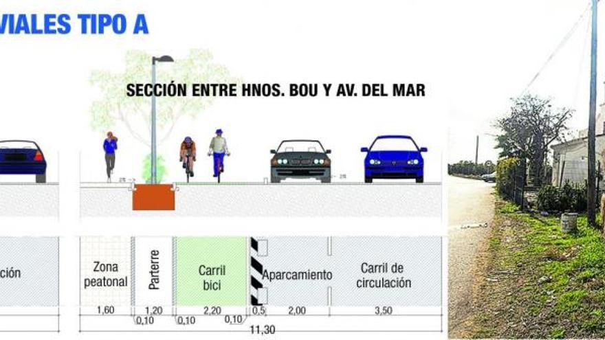 El Caminàs será un corredor verde con una vía peatonal