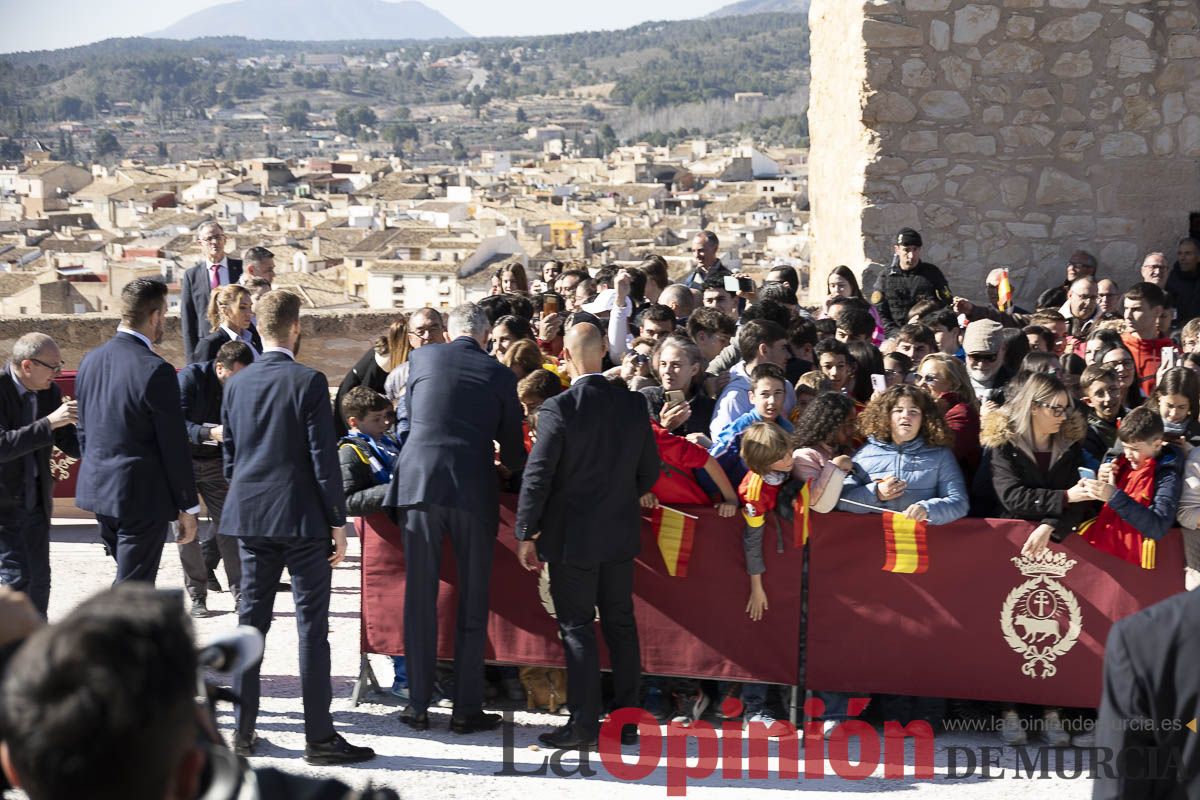Visita de los reyes de España a Caravaca (explanada de la Basílica)