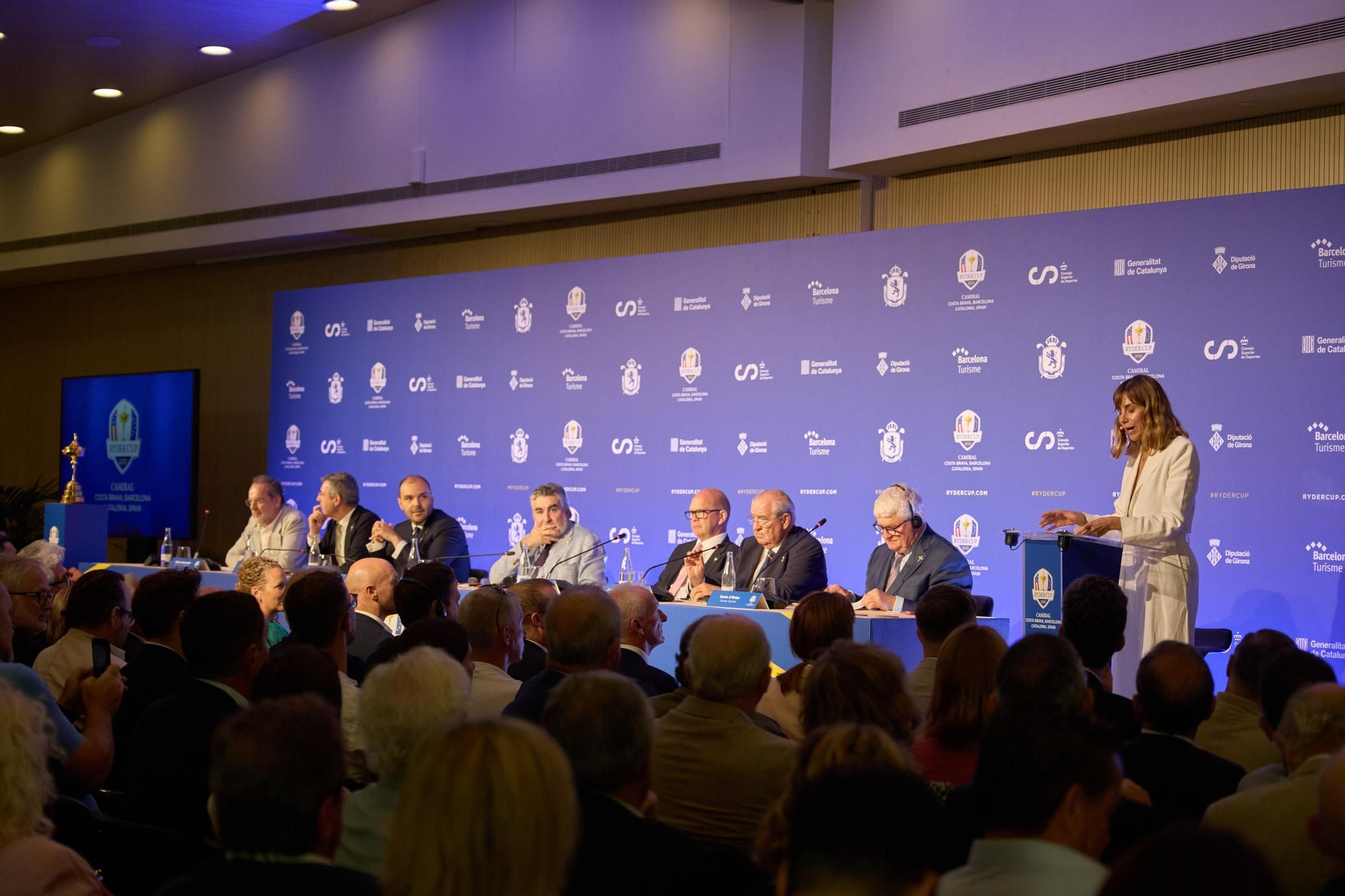 Les imatges de la presentació de la Ryder Cup 2031 a l'Hotel Camiral